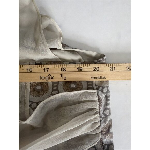 NWT‎ Lane Bryant Isabel Toledo Linen Blend Dress 18 Taupe Sleeveless Holiday - Picture 10 of 14